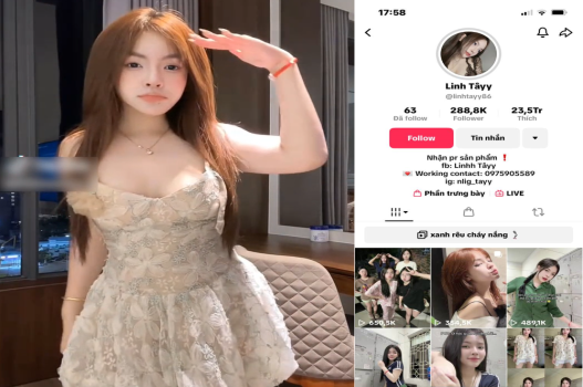 phim sex ciet Lộ clip sex em tiktoker Linh Tây